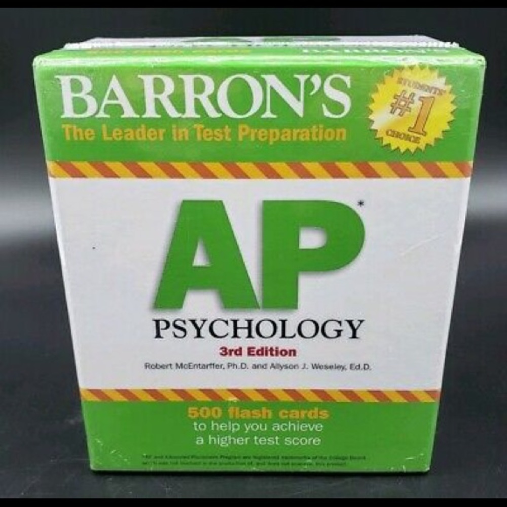 Barron’s AP Psychology 3rd Edition Flashcards stud
